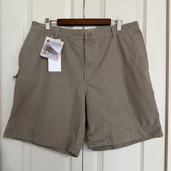 Columbia Flex ROC UPF 50 Canvas Hiking Work Regular Fit Cargo Shorts-Men's 38 - Picture 1 of 11